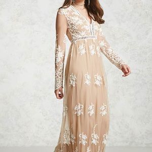 Embroidered maxi dress